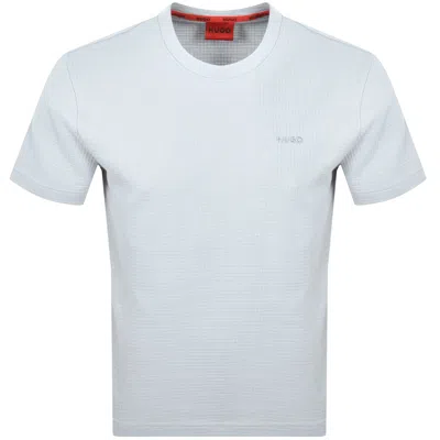 Hugo Boss Hugo Austin Waffle T Shirt Grey In Gray