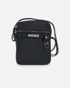 Hugo Boss Hugo Dusky Black Shoulder Bag With Pockets In Black