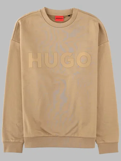 Hugo Boss Hugo T Shirt Con Logo In Neutral