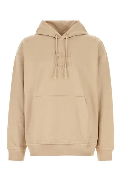 Hugo Boss Hugo Beige Cotton Sweatshirt