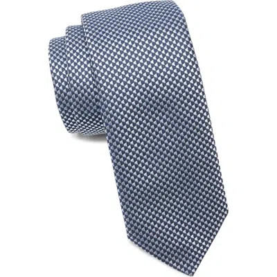 Hugo Boss Hugo Bird's Eye Silk Blend Tie In Light Blue