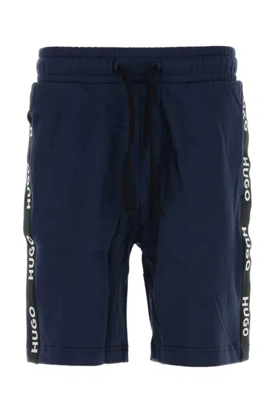 Hugo Boss Hugo Blue Cotton Bermuda Shorts