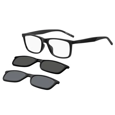 Hugo Boss Hg 1329/g/cs2 Asian Fit With Clip-on Men's Glasses, Black, Size 55