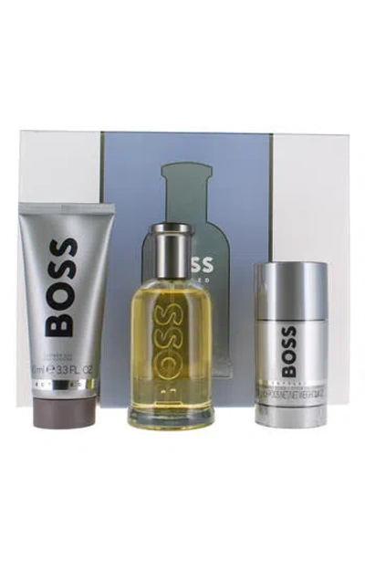 Hugo Boss Hugo Bottled Eau De Toilette Set In Transparent