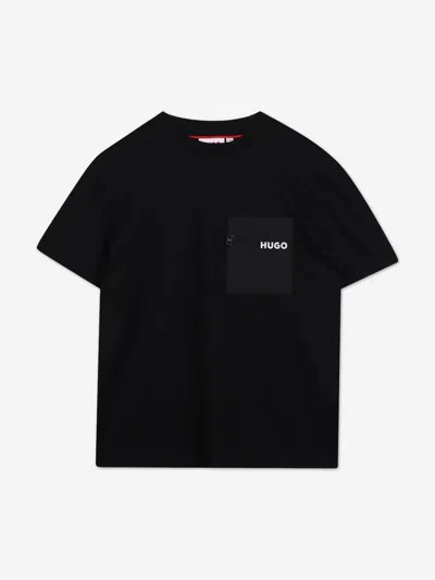 Hugo Boss Babies' Hugo Boys Logo Pocket T-shirt In Black
