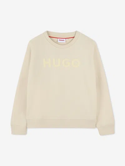 HUGO BOSS HUGO BOYS LOGO PRINT SWEATSHIRT