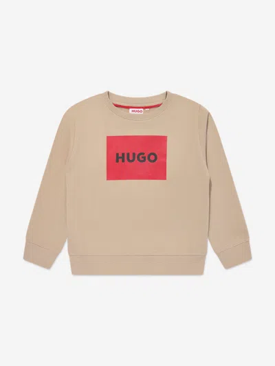 HUGO BOSS HUGO BOYS LOGO PRINT SWEATSHIRT