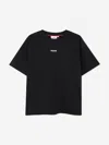 Hugo Boss Hugo Boys Logo Print T-shirt In Black