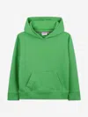 Hugo Boss Hugo Boys Stacked Logo Print Hoodie In Green