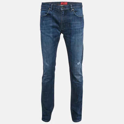 Pre-owned Hugo Boss Hugo By  Blue Denim Hugo 708 Slim Fit Jeans Xl/waist 38"