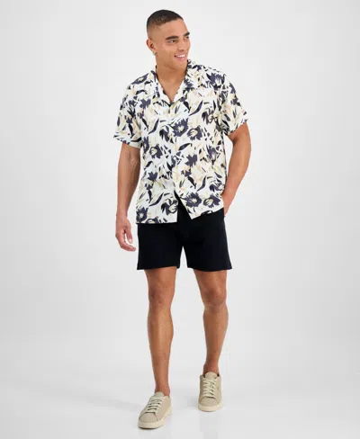 Hugo Boss Hugo By  Men's Abstract Floral Beach Shirt