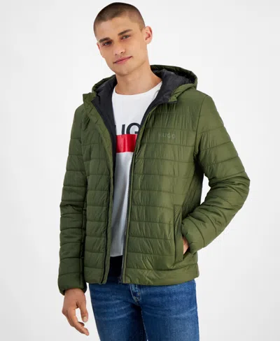 Hugo Boss Hugo By  Men's Barvi2435 Slim-fit Quilted Full-zip Liner Jacket In Charcoal
