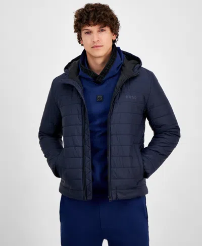 Hugo Boss Hugo By  Men's Barvi2435 Slim-fit Quilted Full-zip Liner Jacket In Navy