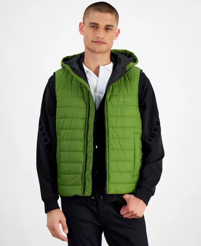 Hugo Boss Hugo By  Men's Barvi2435 Slim-fit Quilted Full-zip Liner Jacket In Olive