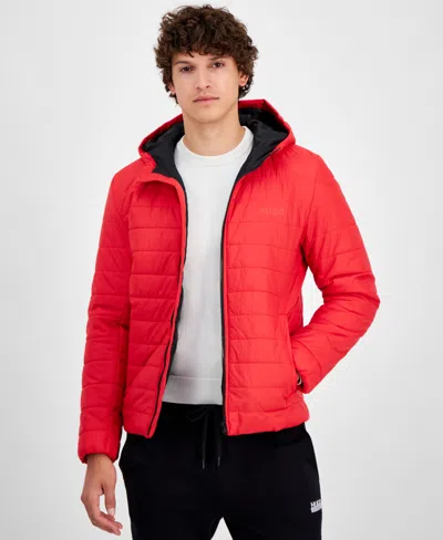 Hugo Boss Hugo By  Men's Barvi2435 Slim-fit Quilted Full-zip Liner Jacket In Red