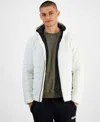 Hugo Boss Hugo By  Men's Barvi2435 Slim-fit Quilted Full-zip Liner Jacket In White