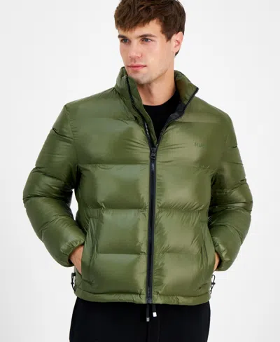 Hugo Boss Hugo By  Men's Beazly2436 Slim-fit Quilted Full-zip Hooded Puffer Jacket