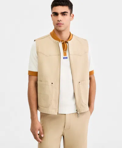 Hugo Boss Hugo By  Men's Bridgeley Vest In Brown