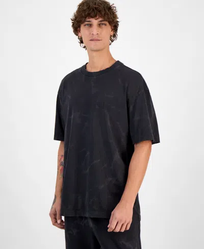 Hugo Boss Hugo By  Men's Cotton Distressed Loose-fit T-shirt In Black