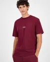 Hugo Boss Hugo By  Men's Cotton Logo Crewneck T-shirt In Red