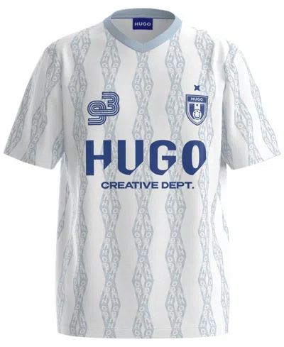 Hugo Boss Hugo By  Men's Creative Department Logo Graphic T-shirt In White