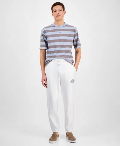 HUGO BOSS HUGO BY HUGO BOSS MEN'S DACUSI RELAXED-FIT LOGO EMBROIDERED JOGGERS