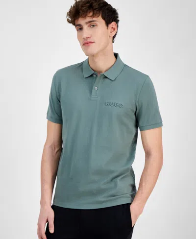 Hugo Boss Hugo By  Men's Dalunos Regular-fit Logo Embossed Polo Shirt, Exclusively At Macy's In Green