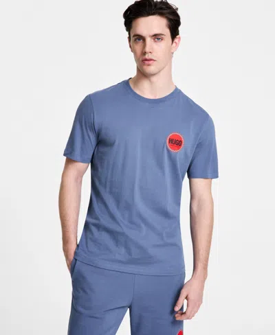 Hugo Boss Hugo By  Men's Danetchorb Regular-fit Graphic T-shirt In Open Blue