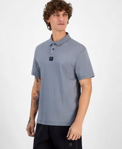 Hugo Boss Hugo By  Men's Deabono_d Regular-fit Polo Shirt In Gray