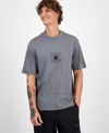 Hugo Boss Hugo By  Men's Debostac Relaxed-fit Logo Graphic T-shirt In Gray