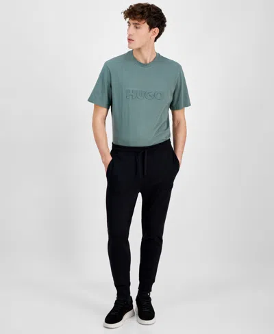 Hugo Boss Hugo By  Men's Dillumi Regular-fit Logo Embossed Joggers, Exclusively At Macy's In Black