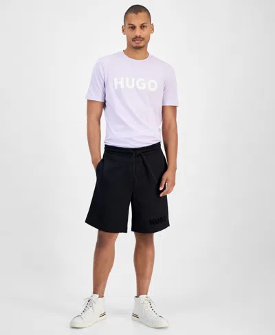 Hugo Boss Hugo By  Men's Dinkoe Cotton Relaxed 8" Shorts In Black