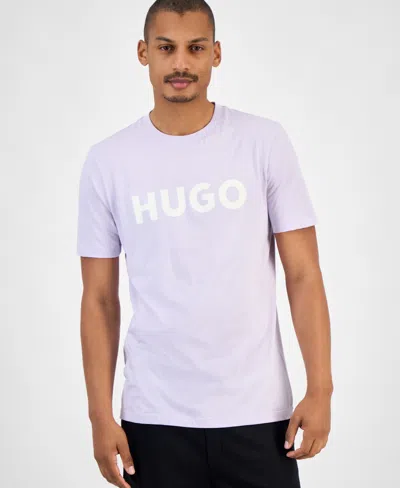 Hugo Boss Hugo By  Men's Dulivio Cotton Logo T-shirt In Purple