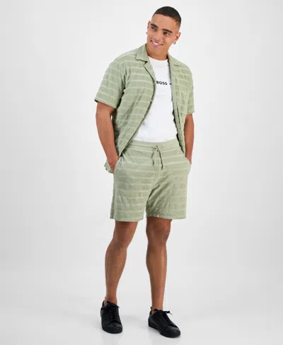 Hugo Boss Hugo By  Men's Dutowel Stripe Shorts