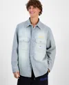 Hugo Boss Hugo By  Men's Ebolt Shirt Jacket In Bright Blue