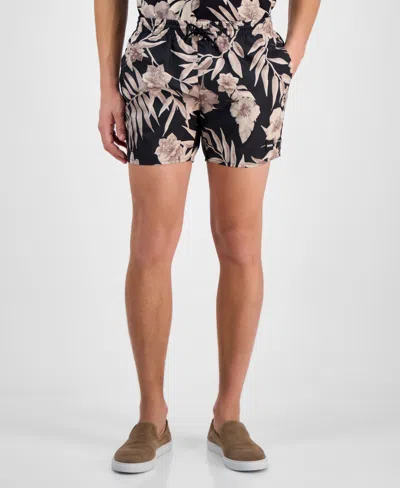 Hugo Boss Hugo By  Men's Floral Shorts In Light Beige