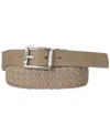 Hugo Boss Jowen Braided Elastic Belt In Beige