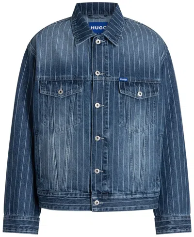 Hugo Boss Hugo By  Men's Kirkby Stripe Shirt In Blue