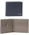 Hugo Boss Hugo By  Men's Leather Logo Wallet In Blue