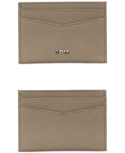 Hugo Boss Hugo By  Men's Leather Logo Wallet In Brown