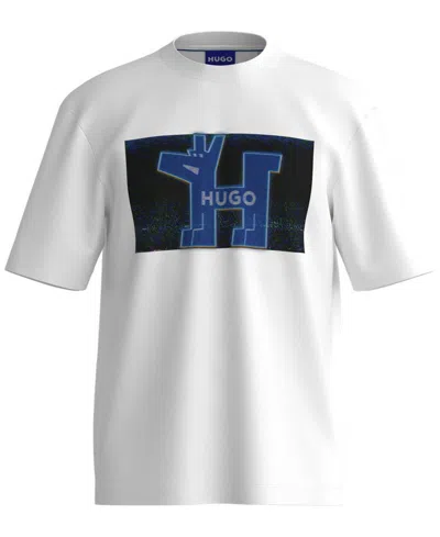 Hugo Boss Hugo By  Men's Logo Dog T-shirt In White