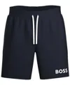 Hugo Boss Hugo By  Men's Logo Drawstring Shorts In Dk Bu
