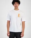 Hugo Boss Cotton Jersey T-shirt With Mixed-print Monogram Graphics In White