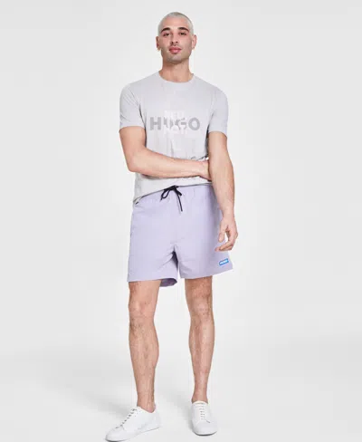 Hugo Boss Hugo By  Men's Logo Shorts In Open Prple