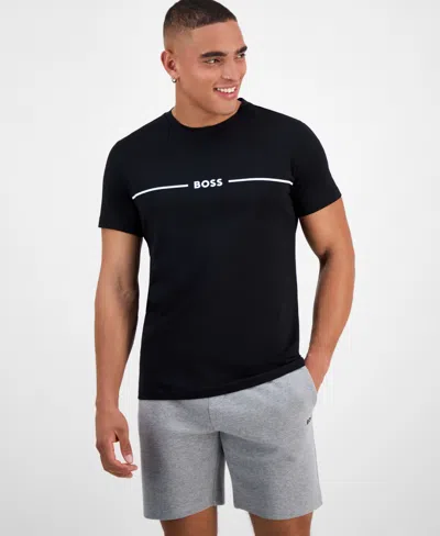 Hugo Boss Hugo By  Men's Logo T-shirt In Black