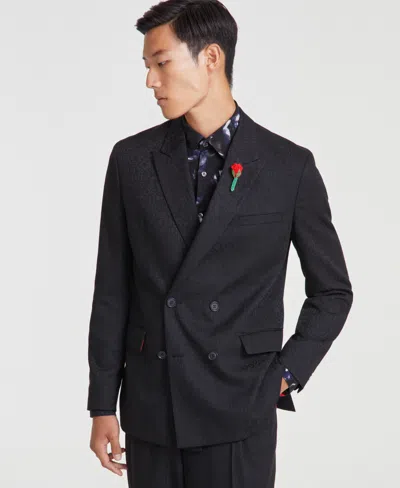 Hugo Boss Hugo By  Men's Modern-fit Double-breasted Suit Separate Jacket In Black