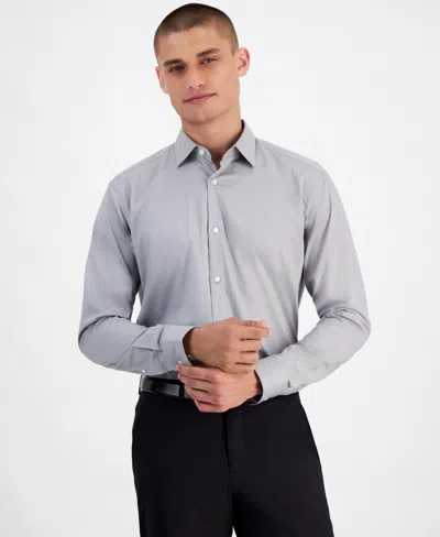 Hugo Boss Hugo By  Men's Modern-fit Dress Shirt In Grey