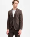 Hugo Boss Hugo By  Men's Modern-fit Herringbone Suit Jacket In Brown