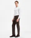 Hugo Boss Hugo By  Men's Modern-fit Herringbone Suit Pants In Brown