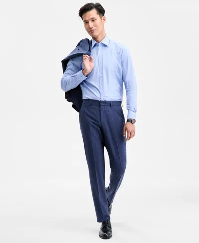 Hugo Boss Hugo By  Men's Modern-fit Plaid Suit Pants In Black